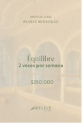 Plan Équilibre — 2 veces por semana